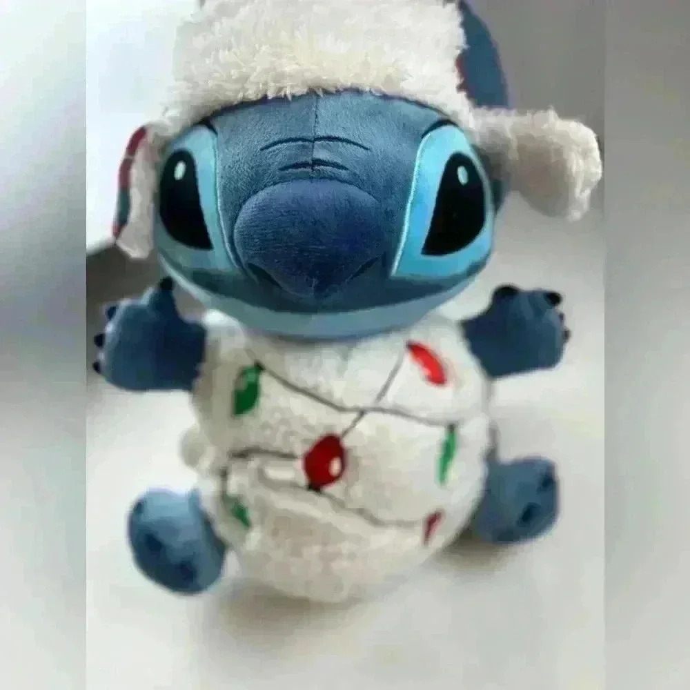 Disney Stitch Stuffed Toy Light Up Christmas Holiday LED 34cm - Picture 2 of 7
